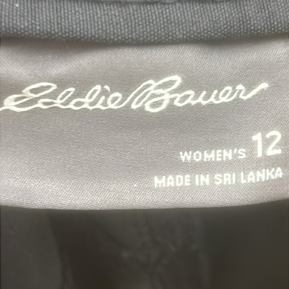 Eddie Bauer Women's Rainier Black Capri Waterproof Pant Size 12 - Picture 8 of 9